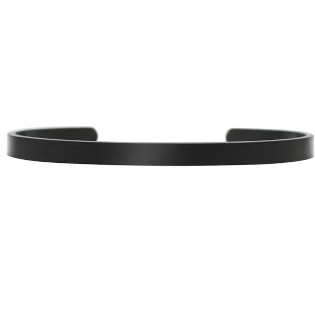 Engraved Bangles Cuff Coordinate Name For Unisex Personalized Stainless Steel
