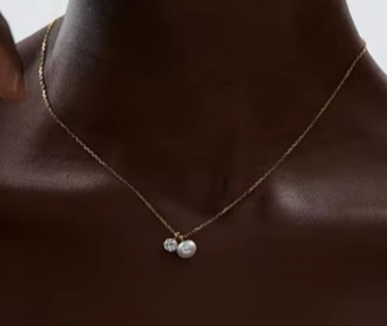 Zirconia Natural Pearl Pendant