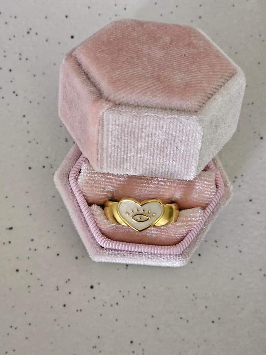Bohemian Gold Colour White Enamel Open Rings Luxury Irregular Stainless Steel Adjustable Finger Ring