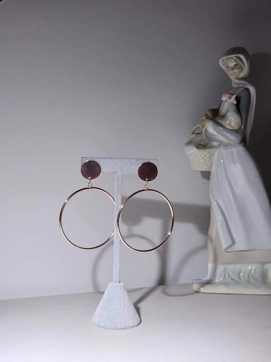 Quirky Round Coin Clip On Earrings With a Playful clip-on design