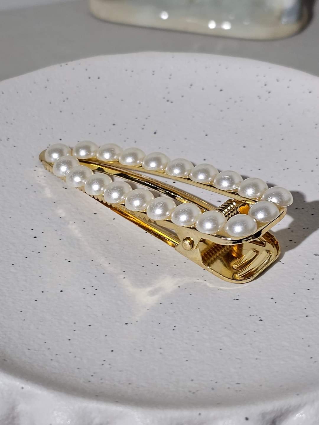 Gorgeous Pearls HairClip Handmade